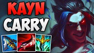 CHALLENGER KAYN INSANE SOLO CARRY | CHALLENGER KAYN JUNGLE GAMEPLAY | Patch 13.13 S13