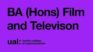 BA (Hons) Film and Television online Open Day