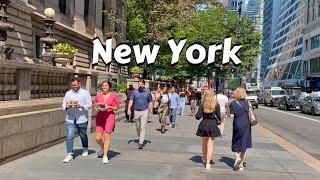 Manhattan 4k Walk - 86°f Sunny Morning Walking Tour In New York City