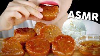 ASMR Fried Honey Cookies with IceCream Eating Sounds | 이모티콘 약과 먹방 | Yakgwa | MINEE EATS