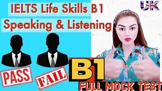 Full Test IELTS B1 Life Skills Speaking & Listening Test ||Latest ||  2023 || All Sections|| UKVI