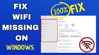 Fix WiFi Not Showing in Settings On Windows | #windows | #wifi