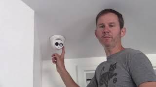 Unboxing, install and setup Turret style security camera by HIKVISION