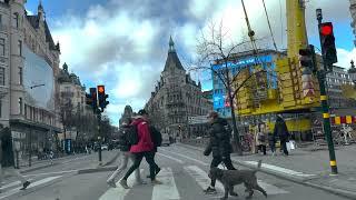 Walkingtraveler: Exploring Vibrant Stockholm City | Pre-Easter Day Drive Through Iconic Streets