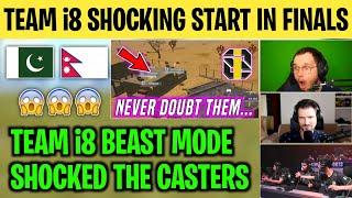 NEVER DOUBT ON TEAM i8 | Team i8 Shocking Start In Finals | Casters Shocked by i8 Beast Mode