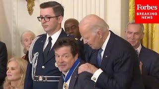 Michael J. Fox Accepts Medal Of Freedom From President Joe Biden