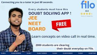 Filo student app free doubt clearing app for Math, Physics, Chemistry | homework | JEE, NEET, BOARDS