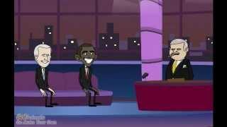 Obama and Bush Animated Talk Show