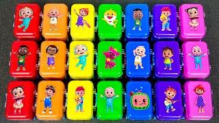 Cocomelon Slime Playtime  Rainbow Slime Suitcase with JJ & Friends! ASMR Magic