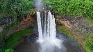 Wailua Falls - Kauai, Hawaii 4K Drone footage