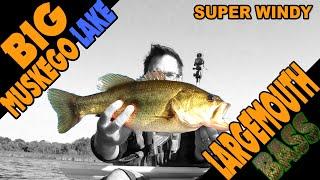 Kayak Fishing for Bass and Pike while fighting the Wind on Big Muskego Lake Shearwater 125