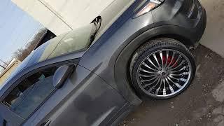 22 inch merceli m20 on Hyundai Tucson rims chrome ulohos Indianapolis