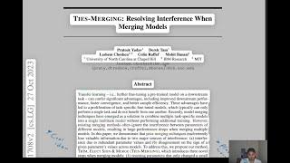 Mastering Model Merging: A Deep Dive into TIES-Merging Technique