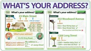 What is your address? Basic English Lesson - Your address in English
