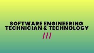 Software Engineering Technician & Technology (1046/1132)