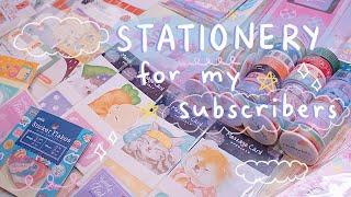 Packing Japanese Stationery Gifts For My Subscribers (10 GIVEAWAY WINNERS!) | Pack With Me 