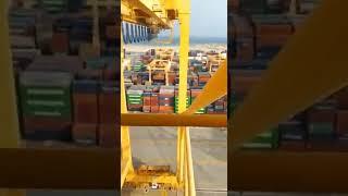 Dubai port : Jebel Ali port  container terminal #short