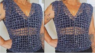 EASY CROCHET MERCERIZED BLOUSE