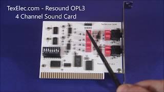 New from TexElec.com! Resound OPL3 - 4 Channel 8-bit ISA Sound Card