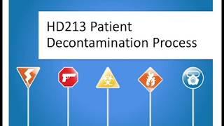 DQE HD213 Patient Decontamination Process