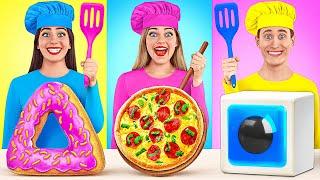 Geometric Shape Food Challenge | Cooking Challenge by Multi DO