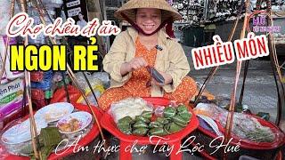 Ẩm thực chợ chiều Tây Lộc hội tụ các món đặc sản Huế ngon