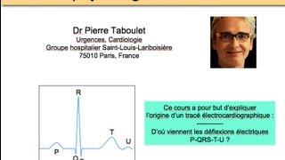 1a. Technique de lecture d'un ECG (1). La genèse du tracé P-QRS-T. Dr Taboulet