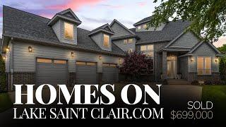 SOLD! Home On Lake Saint Clair For Sale | Waterfront Homes