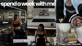 spend a week with me: wellness, book chats, pilates, new recipes!! 🩰️