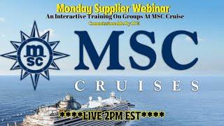 An Interactive Training On Groups At MSC Cruise For Travel Agents!