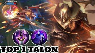 Wild Rift Top 1 Talon (High Noon Talon Skin) Gameplay Rank Grandmaster
