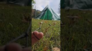 Making a big tent with a tarp ️