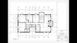 رسم مسقط معماري علي الريفيت _ Architectural plan in Revit