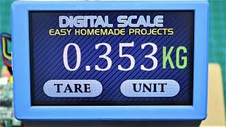 How to Make Big Display 20KG Digital Scale using Arduino and Touch Screen