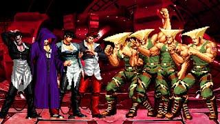 [KOF Mugen] Iori Yagami Team vs Guile Team