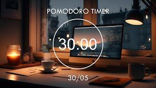 10-Hour Pomodoro 30/5 ︎ Lofi Music Helps Study, Work Effectively ︎ Focus Station