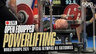   LIVE Powerlifting | Special Olympics All Categories | World Open Equipped Championships