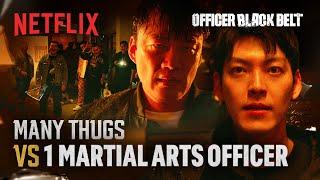 Kim Woo-bin is ambushed by a group of thugs | Officer Black Belt | Netflix [ENG SUB]