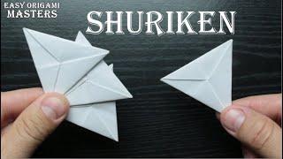 How to make a shuriken out of paper  Origami shuriken