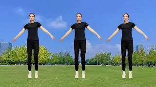 有氧健身操 简单易学   Aerobics Easy to learn 坚持运动 变美变瘦变好看 简单暴汗 早晚各一遍 有效瘦全身#sports #健身