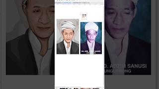 proses pembuatan vector wajah ulama #vectorart #vectorportrait #radendesain