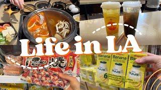 All-You-Can-Eat Shabu, Banana Milk, Grocery Shopping at H Mart | Living in LA, Life as a Mom