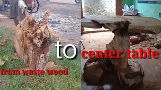 from waste wood to center table molave antique /furniture idea