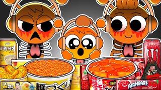 INCREDIBOX SPRUNKI - Oren Family Horror Versions Convenience Store Food Mukbang Animation | ASMR