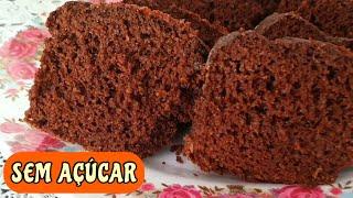 BOLO DE CHOCOLATE SEM FARINHA DE TRIGO, SEM AÇÚCAR E SEM GORDURA | BOLO DE CHOCOLATE SAUDÁVEL!