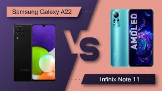 Samsung Galaxy A22 Vs Infinix Note 11 - Full Comparison [Full Specifications]