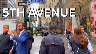 NEW YORK CITY FIFTH AVENUE - Full Walking Tour 2023