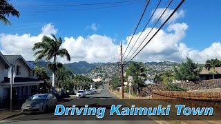 Kaimuki Town | Honolulu, Oahu  Hawaii 4K Driving