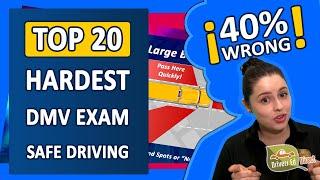 The HARDEST DMV Test Questions for "Safe Driving" Category: 20 Real DMV Exam Answers for Permit Test