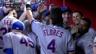 Flores crushes his first career homer